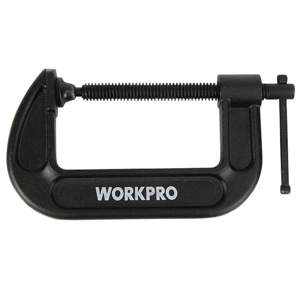 WorkPro Schraubzwinge WorkPro W032019WE 100 mm C-klemme Spann-Weite (max):100 mm Produktabm von WorkPro