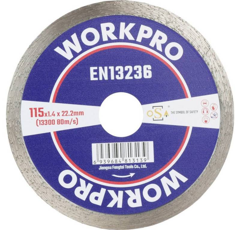 WorkPro Trennscheibe Diamanttrennscheibe 115 mm von WorkPro