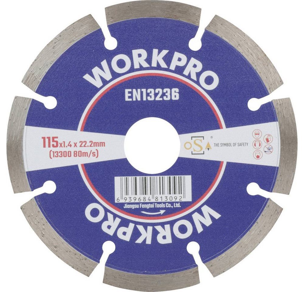 WorkPro Trennscheibe Diamanttrennscheibe 115 mm WorkPro Trennscheibe Diamanttrennscheibe 115 mm von WorkPro