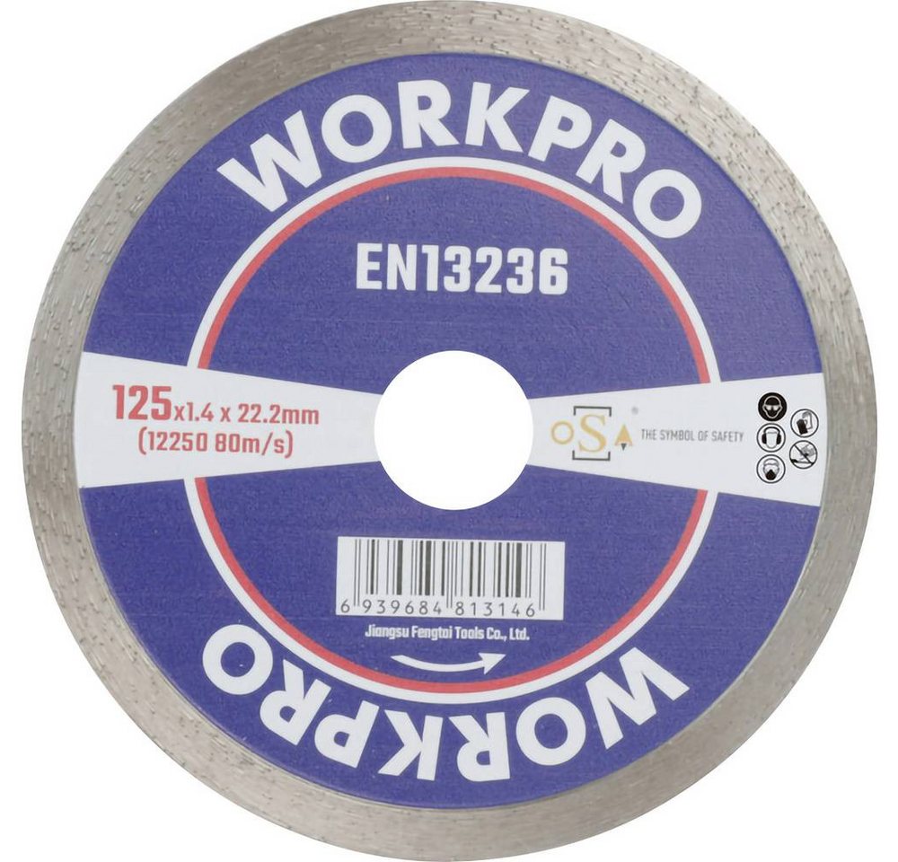 WorkPro Trennscheibe Diamanttrennscheibe 125 mm WorkPro Trennscheibe Diamanttrennscheibe 125 mm von WorkPro