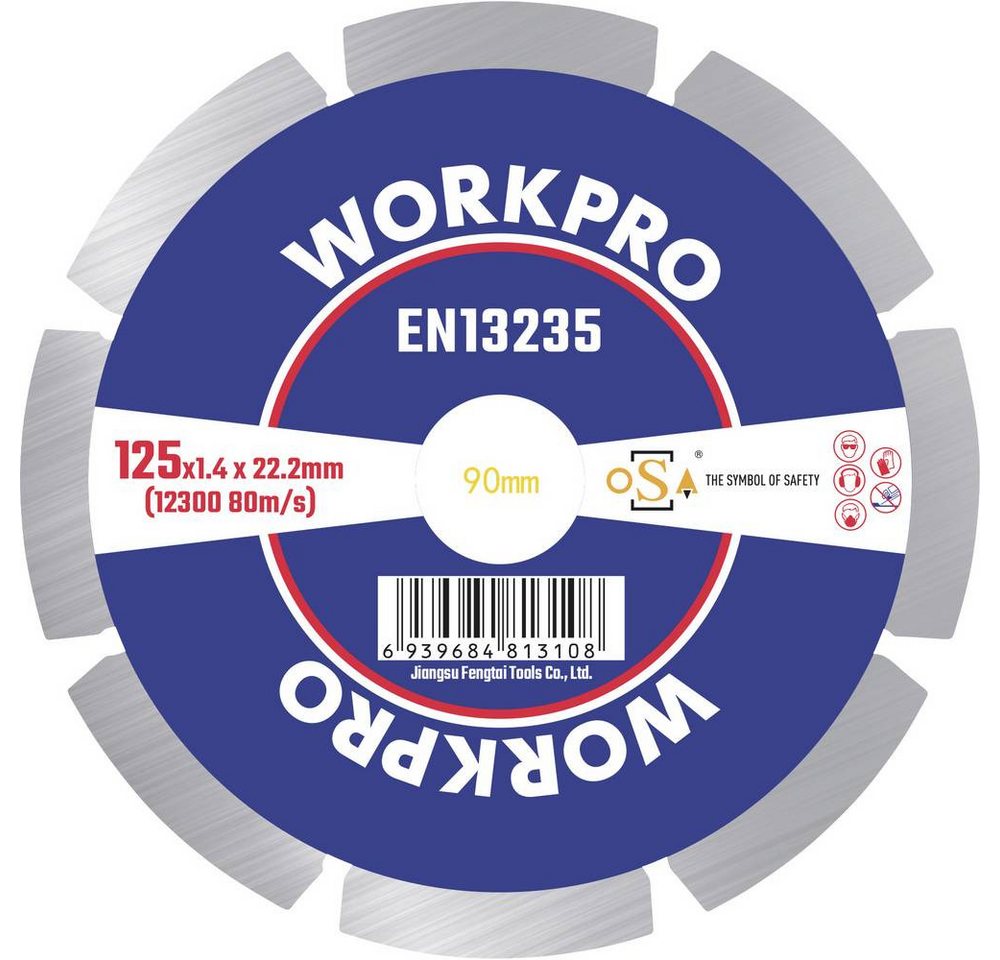 WorkPro Trennscheibe Diamanttrennscheibe 125 mm WorkPro Trennscheibe Diamanttrennscheibe 125 mm von WorkPro