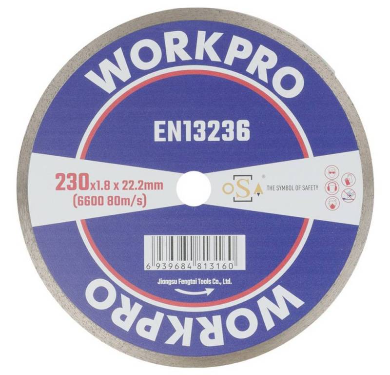 WorkPro Trennscheibe Diamanttrennscheibe 230 mm von WorkPro