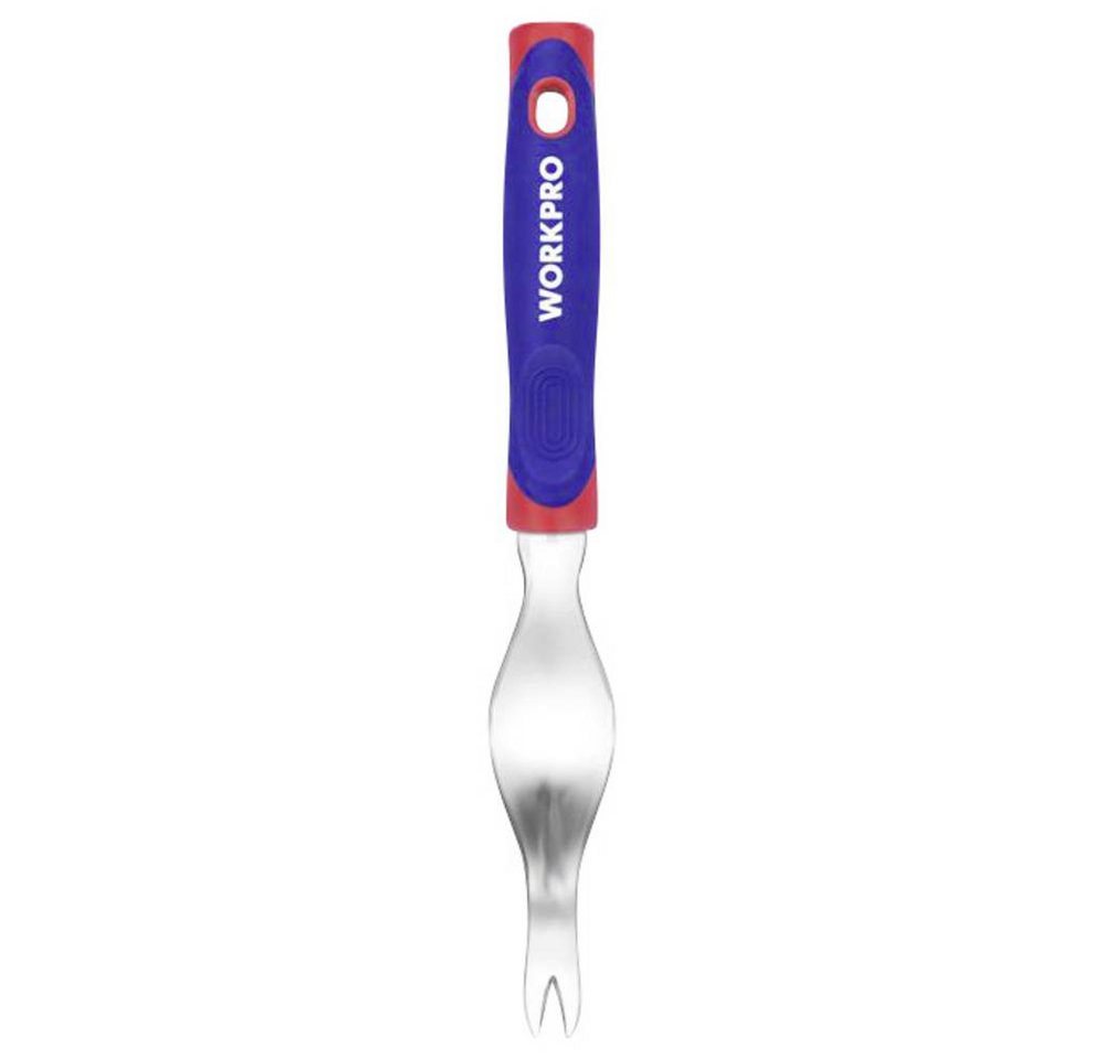 WorkPro Unkrauthacke Unkrautstecher aus Aluminium, mit Rasenkamm von WorkPro