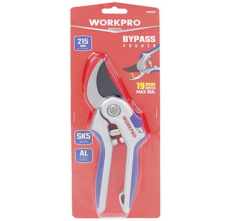 WorkPro Unkrautstecher WorkPro WP332011 Bypass-Schere mit Schnitthöhenverstellung, inkl. Gra von WorkPro