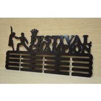 Personalisierte Medaillenhalter Tanz Gymnastik Sport Geschenk Für Sportler Medaillen Trophäe Halter Rennen Display Benutzerdefinierte Medaille von WorkShopIdeasUA