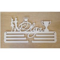 Personalisierte Medaillenhalter Tanz Gymnastik Sport Geschenk Für Sportler Medaillen Trophäe Halter Rennen Display Benutzerdefinierte Medaille von WorkShopIdeasUA