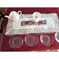 Diamant Von Cristal D'arques-Durand Acht Klare 7" Salatteller von WorkWorthDoingLLC