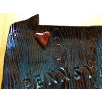 Pennsylvania Ölstadt/Warren-steinzeug Geformte Platte von WorkbyAahlee