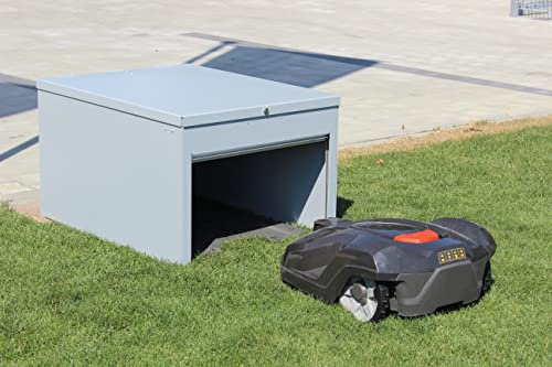 Working Robots Mower-Garage Alu Standard Safety & Security (Garage für Mähroboter, 101x79x58 cm) 2206001 von Working Robots