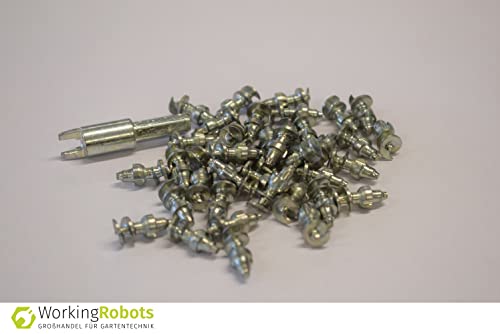 Working Robots Mower-Spikes klein (Spikes für Mähroboter, 1 VE = 40 Stk.) inkl. Montagewerkzeug - 4405001 von Working Robots