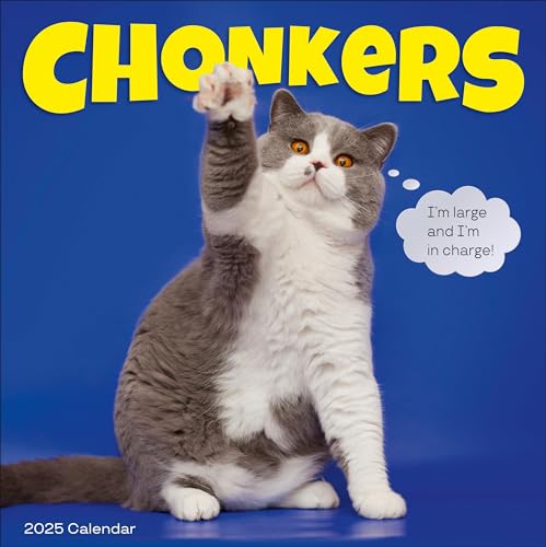 Chonkers Wall Calendar 2025: A Year of Cats Large and In Charge von Workman Publishing