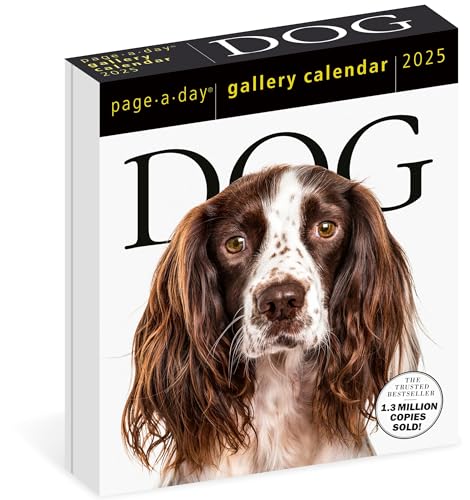 Dog Page-A-Day® Gallery Calendar 2025: An Elegant Canine Celebration von Workman Calendars