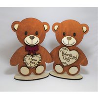 Teddybär Mit Herz - Verschiedene Versionen .- Geschenk Für Valentinstag Muttertag Valentinsday I Love You Schleife von Workshop4Ms