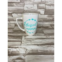 Blessed Mama Kaffeebecher - Weinglas - Auto Aufkleber von WorksofPanglossian