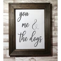Du Mich Und Die Hunde - Wanddeko Im Landhaus-stil von WorksofPanglossian