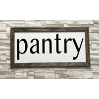 Pantry Bauernhaus Inspirierter Rahmen Leinwand von WorksofPanglossian