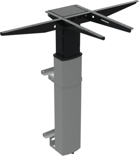 Worktrainer - Conset 501-19 Wall - Wand Schreibtisch - Höhe 68-120 cm - Elektrischer Höhenverstellbarer Gestell - Silber von Worktrainer