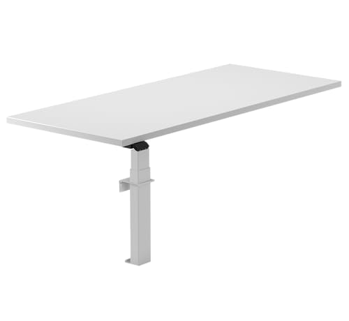 Worktrainer - Linak Wall Solo - Elektrischer Wandtisch - Weißes Gestell/Ohne Tischplatte von Worktrainer