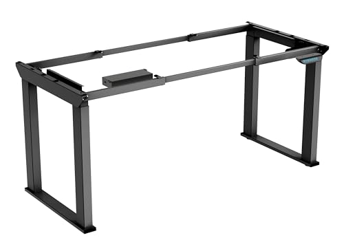 Worktrainer - OLeg Höhenverstellbarer Schreibtisch - Elektrisches Gestell - Höhe 73-123 cm - Breite 99-157 cm - Schwarz - Mit Memory Funktion Worktrainer - OLeg Höhenverstellbarer Schreibtisch - Elektrisches Gestell - Höhe 73-123 cm - Breite 99-157 cm - Schwarz - Mit Memory Funktion von Worktrainer