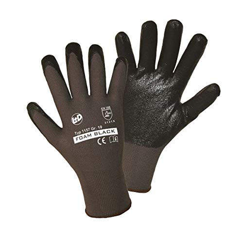 Worky L+D FOAM Nylon-Nitril 1157-M Nylon Arbeitshandschuh Groeße (Handschuhe): 8, M EN 388:2016 CAT von Worky