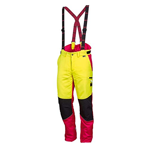 NEU! WORKY ® Forstschnittschutzhose Komfort, modern, rot/neongelb, gut sichtbar, Gr. 48 - 62 (48) NEU! WORKY ® Forstschnittschutzhose Komfort, modern, rot/neongelb, gut sichtbar, Gr. 48 - 62 (48) von Worky