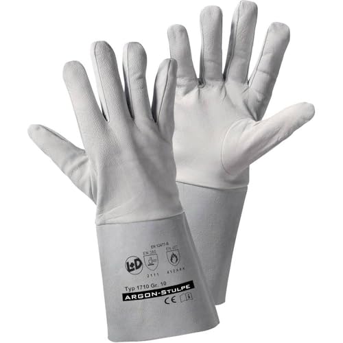 Worky L+D ARGON-Stulpe 1710 Nappaleder Arbeitshandschuh Groeße (Handschuhe): 10, XL EN 12477-B, EN von Worky