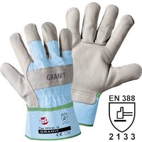 Worky L+D Granit 1574-11 Rindnarbenleder Arbeitshandschuh Größe (Handschuhe): 11, XXL EN 388:2016 von L+D worky