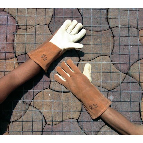Worky L+D Kombi-F 1811 Rindnarbenleder Schweißerhandschuh Groeße (Handschuhe): 10, XL EN 12477-A, von Worky