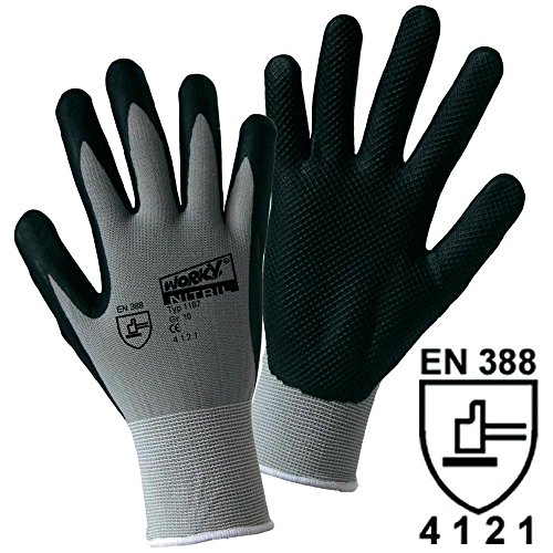 Worky L+D NITRIL GRID 1167-7 Nylon Arbeitshandschuh Größe (Handschuhe): 7, S EN 388 CAT II 1 Paar von Worky