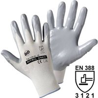 Worky L+D Nitril- knitted 1155-9 Nylon Arbeitshandschuh Größe (Handschuhe): 9, L EN 388 CAT II 1 P von L+D worky