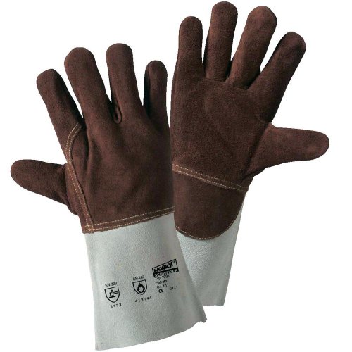 Worky L+D SABATO 1806 Spaltleder Hitzeschutzhandschuh Groeße (Handschuhe): Universalgroeße EN 388 von Worky