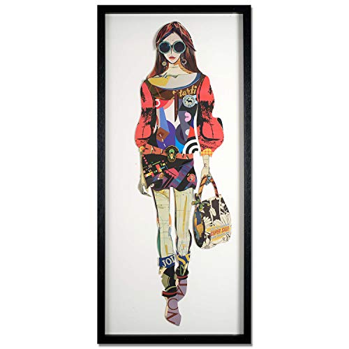 World Art Modell mit Handtasche. von World Art
