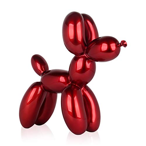 World Art TW60807 Dog balloon Harzskulpturen, Mehrfarben, 46 x 50 x 18 cm von World Art