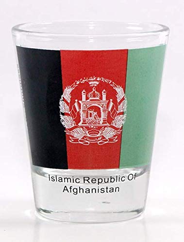 Afghanistan Flag Shot Glass by World By Shotglass von World By Shotglass