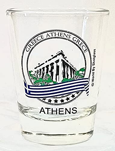 Athens Greece Shot Glass by World By Shotglass von World By Shotglass