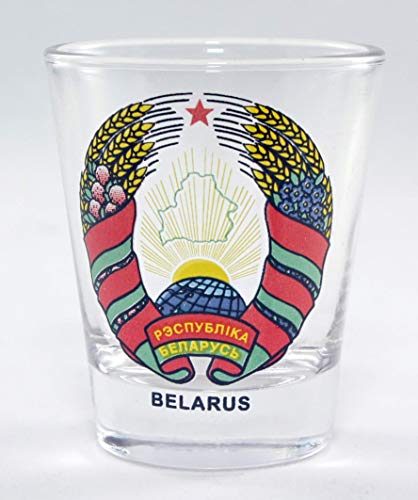 Belarus Coat Of Arms Shot Glass by World By Shotglass von World By Shotglass