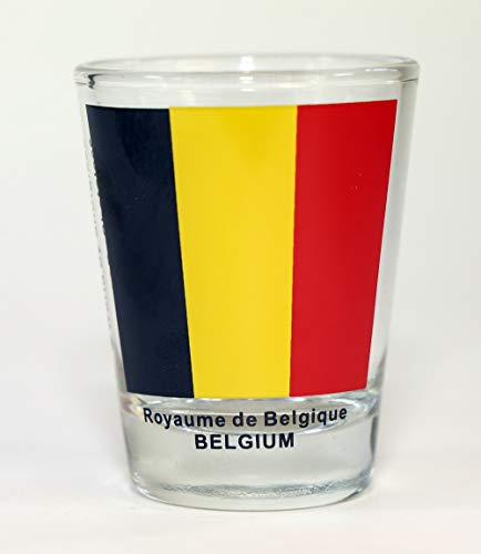 Belgium Flag Shot Glass by World By Shotglass von World By Shotglass