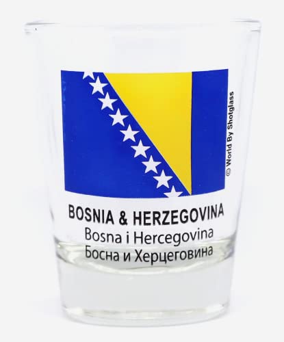 Bosnia & Herzegovina Shot Glass by World By Shotglass von World By Shotglass