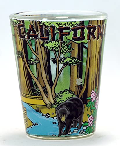 California Redwoods Scene Schnapsglas von World By Shotglass