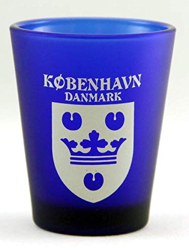Copenhagen Denmark Schnapsglas kobaltblau von World By Shotglass