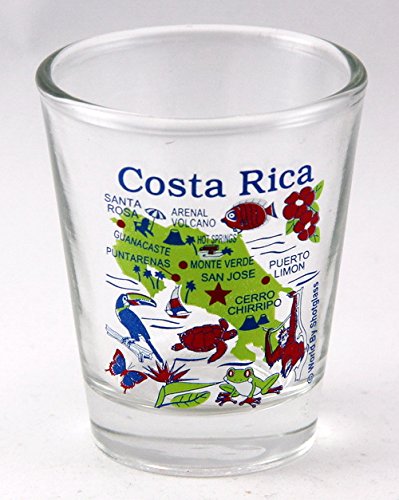 Costa Rica Map-Shot-Glas von World By Shotglass