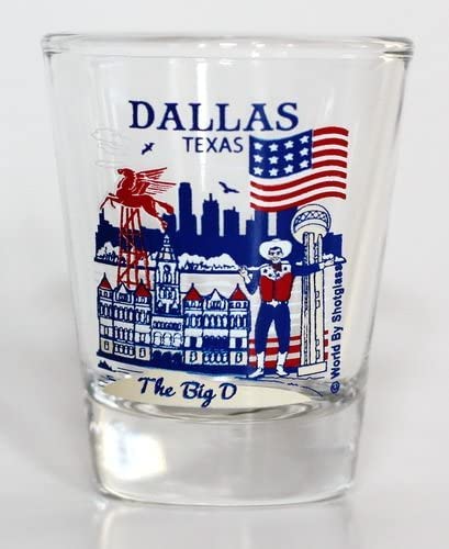Dallas Texas Great American Cities Collection Shot Glass by World By Shotglass von World By Shotglass