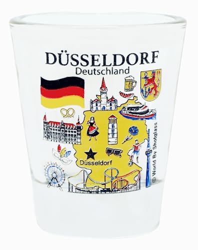 Düsseldorf Deutschland Schnapsglas Große deutsche Städte Sammlung von World By Shotglass