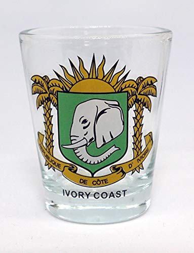 Elfenbeinküste (C? Te D 'Ivoire) Wappen Schnapsglas von World By Shotglass