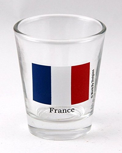 France Flag Shot Glass by World By Shotglass von World By Shotglass