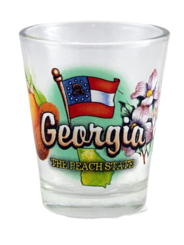 Georgia Peach State Elements Shot Glass by World By Shotglass von World By Shotglass