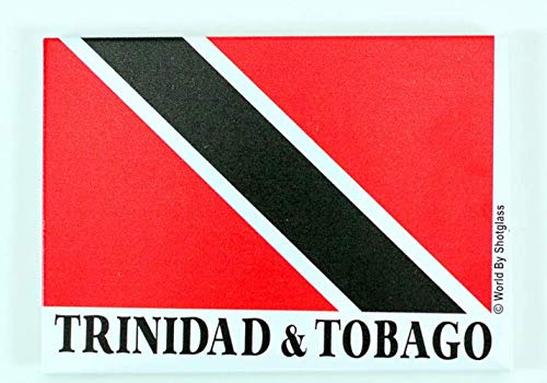 Kühlschrankmagnet Trinidad & Tobago Flagge, Karibik, Souvenir, 6,4 x 8,9 cm von World By Shotglass
