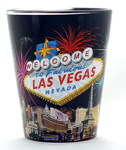 Las Vegas Nevada Schnapsglas, Schwarz von World By Shotglass