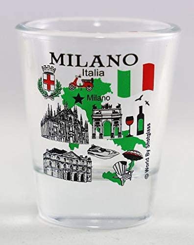 Mailand Italy Schnapsglas aus der Kollektion Great Italian Cities von World By Shotglass