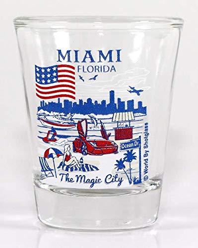 Miami Florida Great American Cities Collection Schnapsglas von World By Shotglass